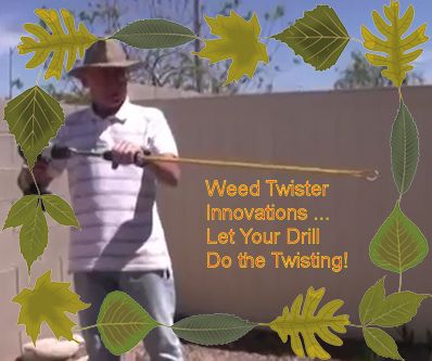Turbo Drill-Powered Weed Twister Instructions